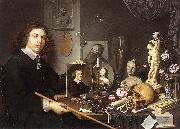 Self-Portrait with Vanitas Symbols dddw BAILLY, David